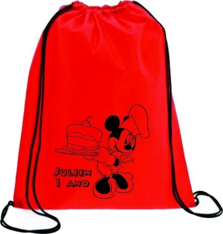 Brindes Saco Mochila Santa Isabel - Mochila Saco Nylon Personalizada