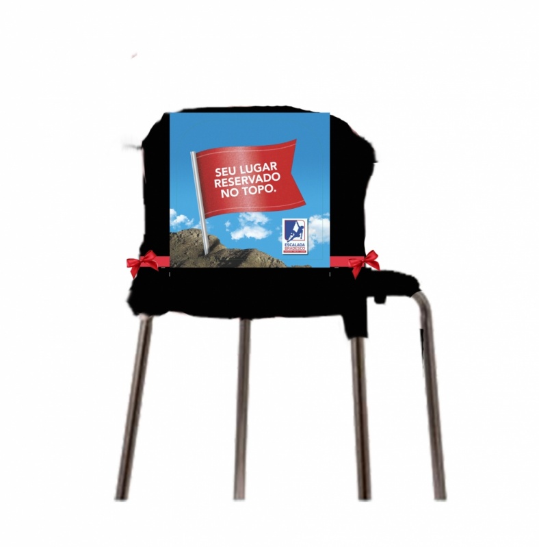 Capa de Cadeira Tecido para Evento Preço Jardim Paulistano - Capa para Encosto de Cadeira Personalizado