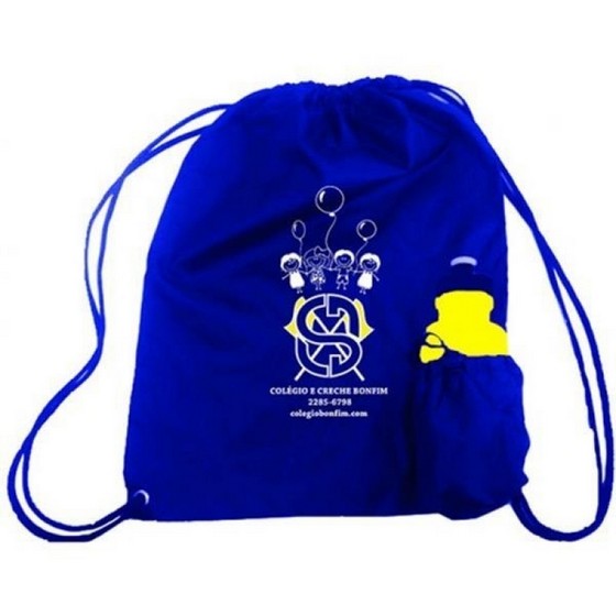 Comprar Mochila Saco Personalizada em Atacado Preço Mogi das Cruzes - Comprar Mochila Saco Personalizada 30x40