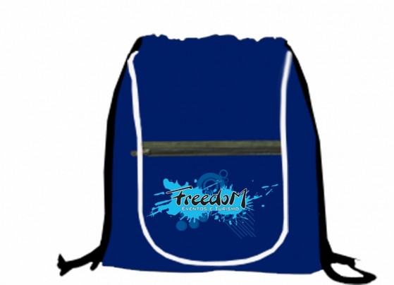 Comprar Mochila Saco Personalizada ABCD - Comprar Mochila Saco Tnt Personalizada em Atacado