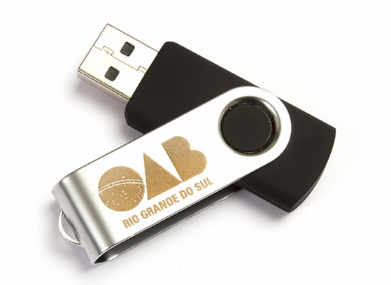 Comprar Pen Drive Giratório Personalizado Preço Lapa - Comprar Pen Drive Personalizado para Feira Promocional