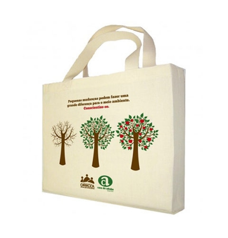 Ecobag de Lona Rio de Janeiro - Ecobag Algodão Cru Personalizada