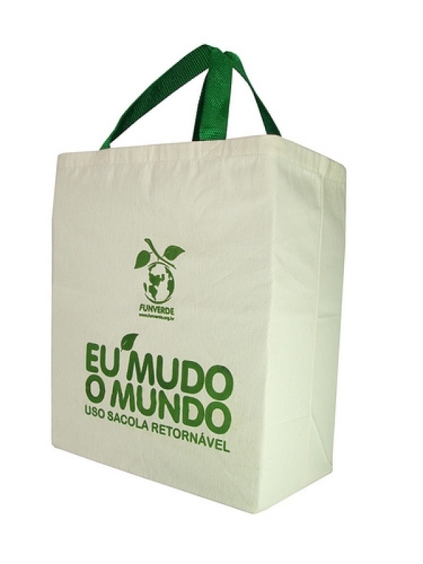 Ecobag em Tecido Preço Brás - Mochila Ecobag Ecológica