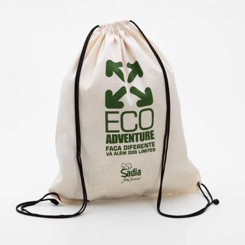 Mochila Ecobags Ecológica Jardim Guarapiranga - Ecobag Personalizada