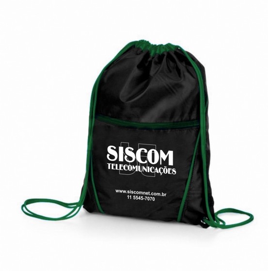 Mochila Saco Promocional Personalizada em Atacado Preço Divinópolis - Mochila Saco Promocional Personalizada