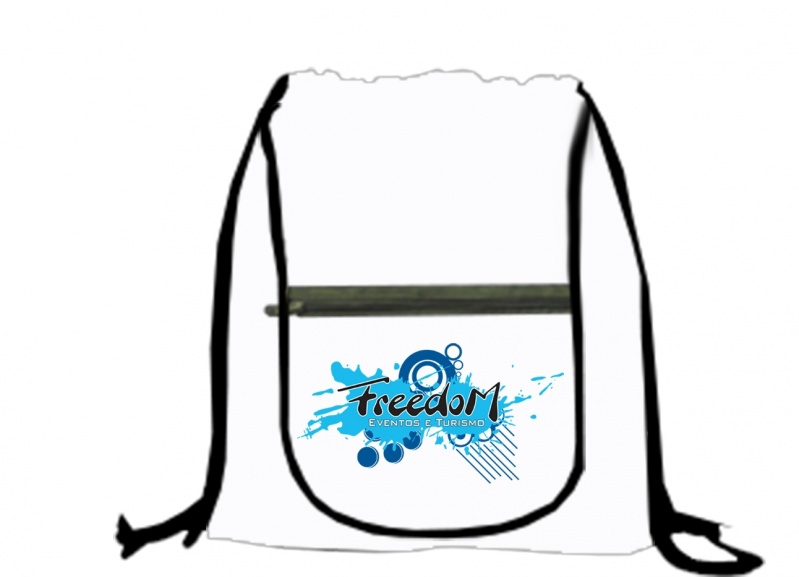 Mochila Saco Promocional Carandiru - Mochila Sacolas Personalizada em Pvc