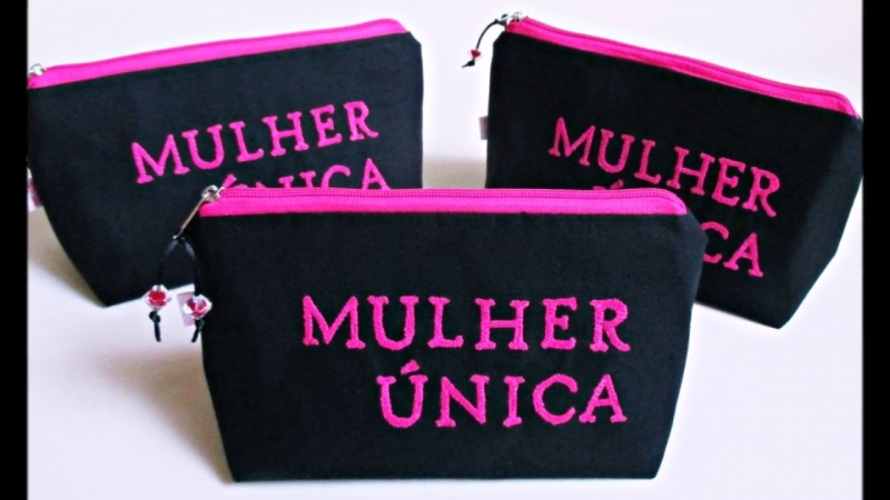 Necessaire Estojo Personalizado Barra da Tijuca - Necessaire Transparente Brinde