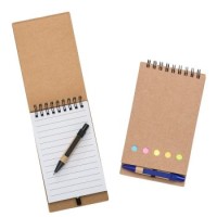 Bloco de Anotações Personalizado com Adesivos e Caneta