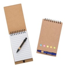 Bloco de Anotações Personalizado com Adesivos e Caneta