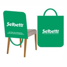 Capa de Encosto de Cadeira que Vira Sacola Personalizada