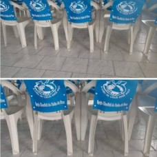 Capa de Cadeira com Botão Personalizada