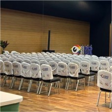 Capas para Encosto de Cadeira Personalizadas para Eventos, Teatros e Palestras
