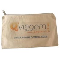 Porta Voucher personalizado em algodão cru PV-04