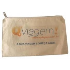 Porta Voucher personalizado em algodão cru PV-04