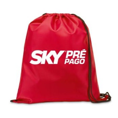 Sacochila Personalizada Vermelha para Brindes
