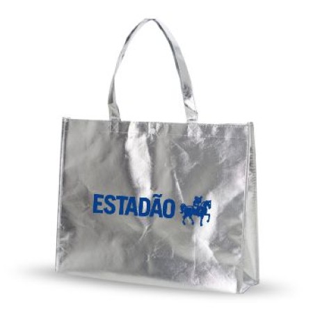 Sacola Metalizada Reutilizável com Logo